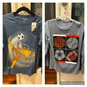2 boys medium children’s place long sleeve shirts